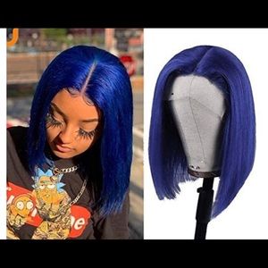 Blue LACE BOB WIG
